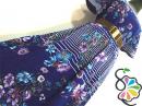 昭和 ロマンティック 花柄 シフォン ワンピース
