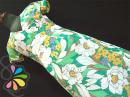 レトロ モダン 花柄 カシュクール シフォン ワンピース