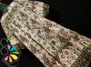 ボヘミアン フラワー柄 ふんわりボリューム ワンピース