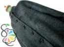 ヴィンテージ ブラック Harris Tweed クラシカル コート