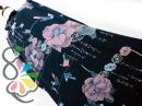 VIVID Hanae Mori 椿×鳥×和歌 和風 シフォン ワンピース