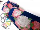 レトロ 紫陽花 シフォン ワンピース