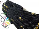レトロ ドット×フラワー シフォン ワンピース