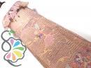 ナチュラル レトロ 鳥×フラワー シフォン ワンピース