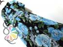 レトロ ロマンティック フラワー リボン シフォン ワンピース