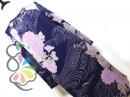 Hanae Mori VIVID TOWN レトロ 和風 モダン 波×フラワー ワンピース