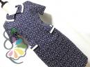Hanae Mori VIVID LADY 刺繍 クラシック デザイン コットン ワンピース