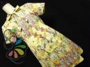 レトロ 花柄 ハンドメイド ワンピース