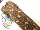レトロ ブラウン 花柄 リボン ワンピース