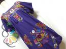 メキシコ 花かご 刺繍 ヴィンテージ ワンピース