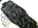 ヴィンテージ 水玉花柄 ブラック ワンピース