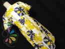 vintage レトロモダン 幾何学 花柄 ワンピース